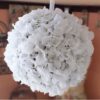 Felakasztható hortenzia gömb fehér színben