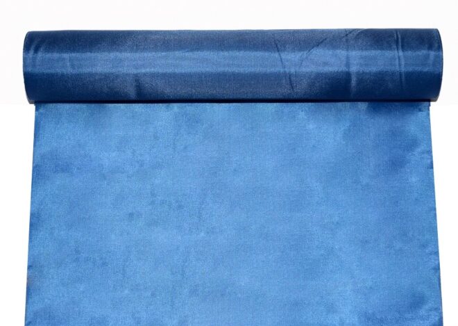 Méretre vágható asztali futó tengerész kék színben
