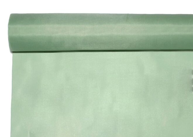 Asztali futó tekercsben tapue vintage zöld színben Érd