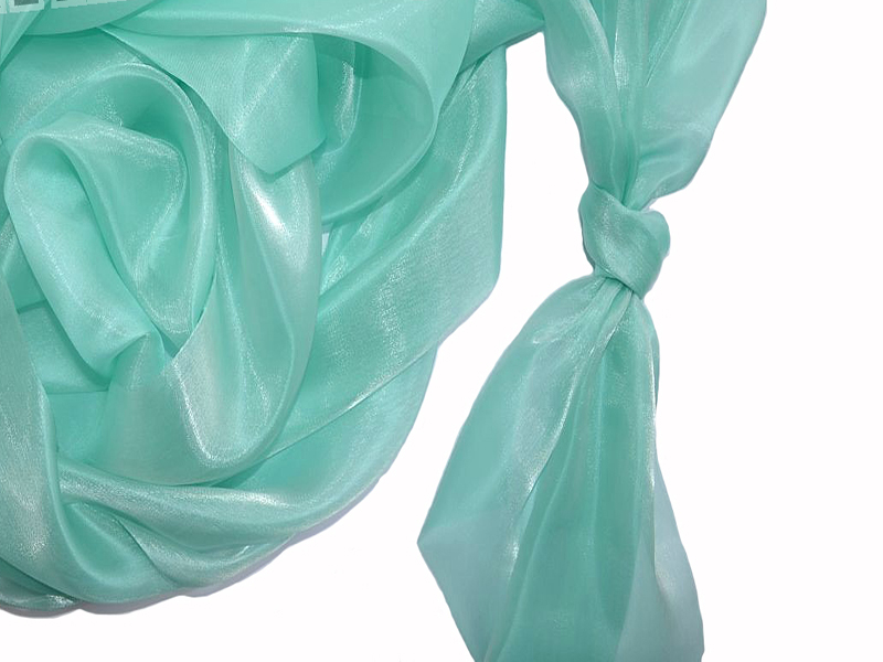 mentazöld méretre vágható 47cm-es szatén-organza