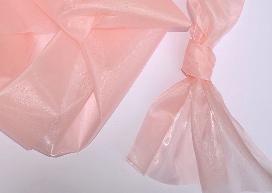 barack rózsaszín méretre vágható 47cm-es szatén-organza
