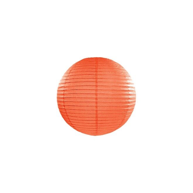 Narancs 25 cm átmérőjű papír lampion