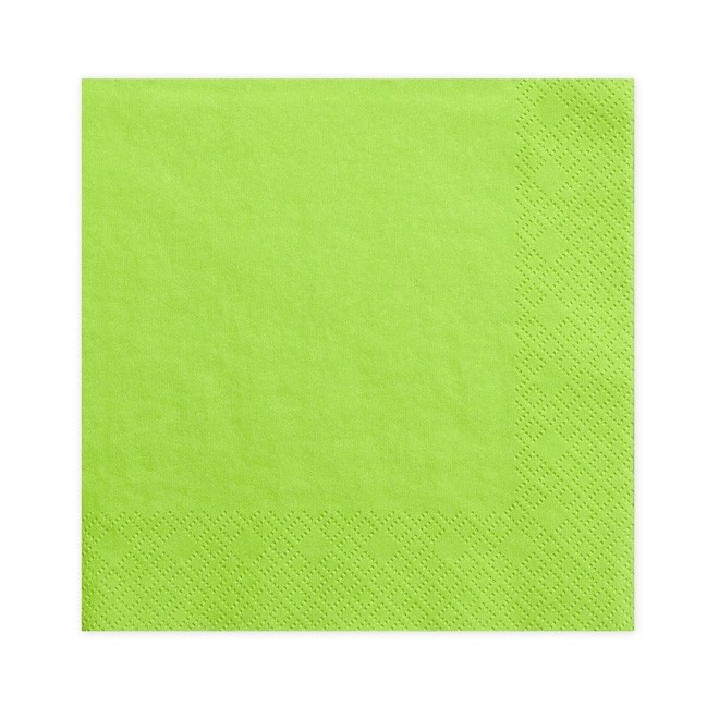 Lime zöld színben 20db-os 3 rétegű papírszalvéta 33x33cm