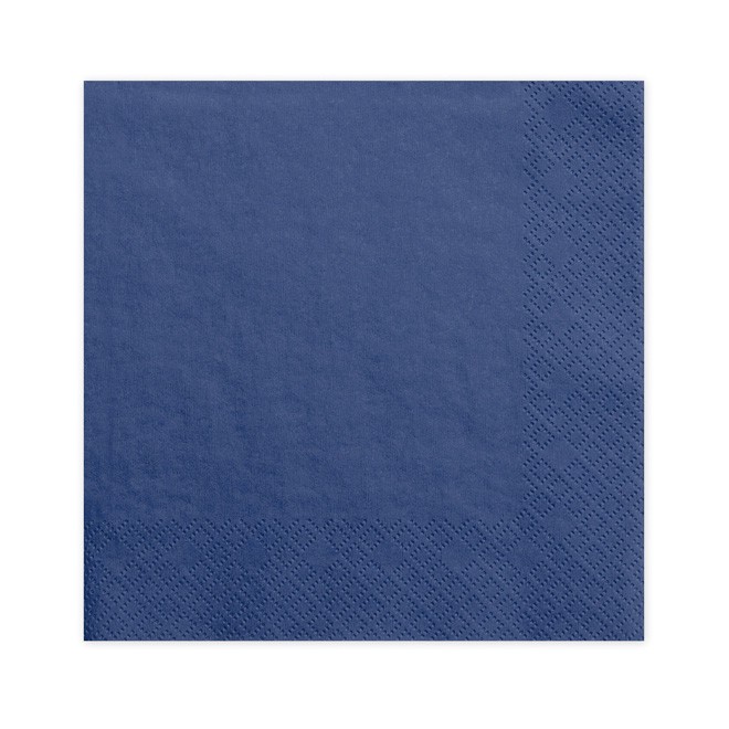 Tengerész kék színben 20db-os 3 rétegű papírszalvéta 33x33cm