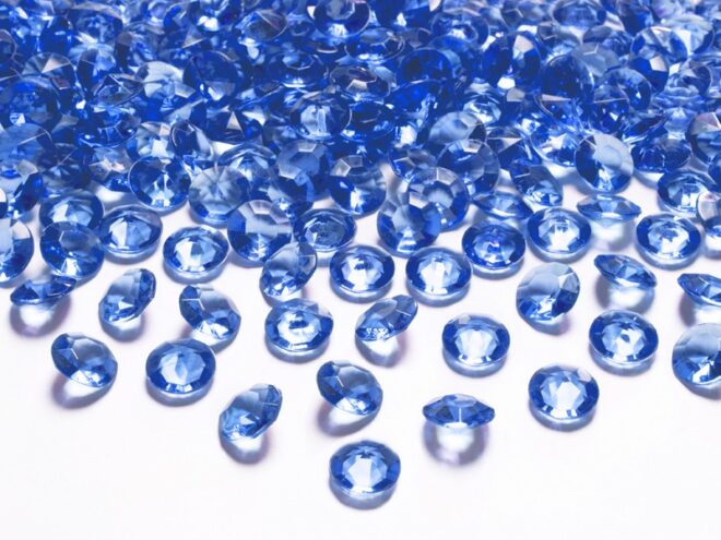 Tengerész kék 12mm-es dekor kristály 30db-os csomagban
