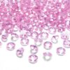 Világos pink 12mm-es dekor kristály 30db-os csomagban