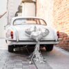 Ezüst esküvői dekor csomag menyasszonyi autóra