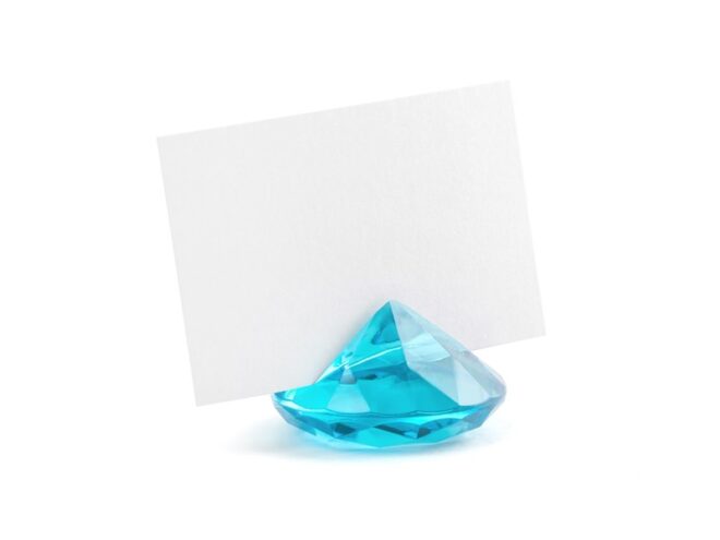 Türkiz gyémánt ültetőkártya tartó több színben 10db