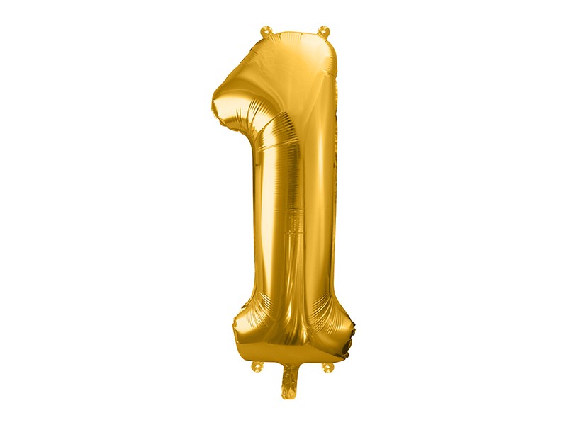 86cm-es fólia számlufi 1 girlandként felfűzhető arany színben