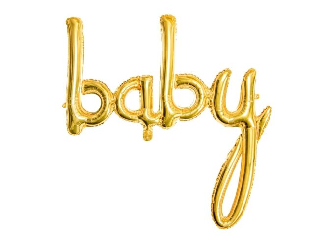 Baby lufi arany metál színben