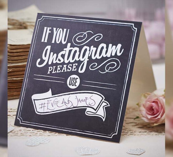 Hashtag tábla vintage If you instagram please use felirattal 5db