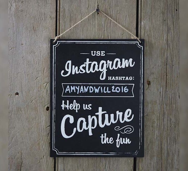 Hashtag Instagram tábla nagyobb méretben