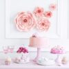 Óriás virágok 5db-os szettben rózsaszínben