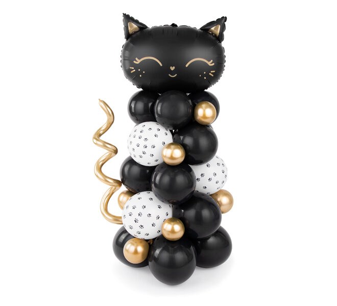 Lufi girland fekete cica formában