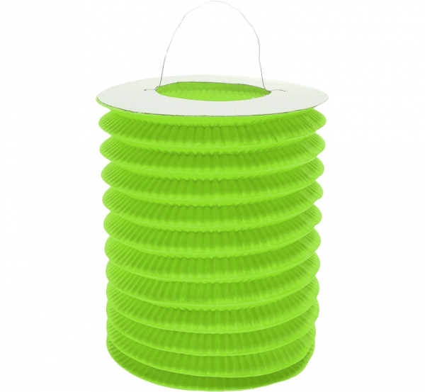 Henger alakú papír lampion - Zöld
