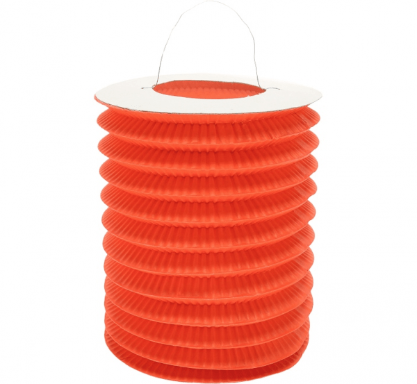 Henger alakú papír lampion - Narancssárga