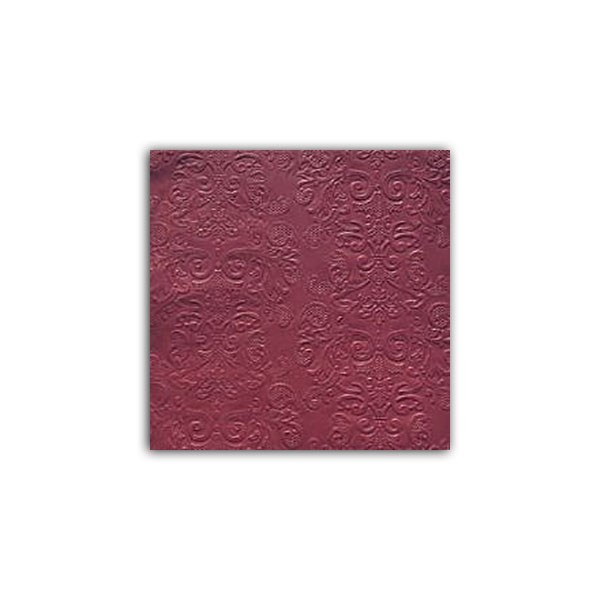 Dombornyomott mintás papír szalvéta 20 db-os csomagban - Burgundy