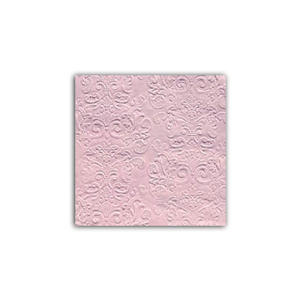 Dombornyomott mintás papír szalvéta 20 db-os csomagban - Világos rózsaszín