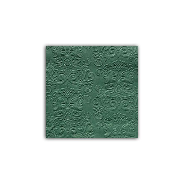Dombornyomott mintás papír szalvéta 20 db-os csomagban - Sötét zöld