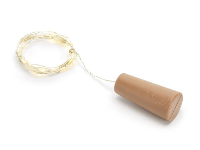 LED-es palack fény dugóval