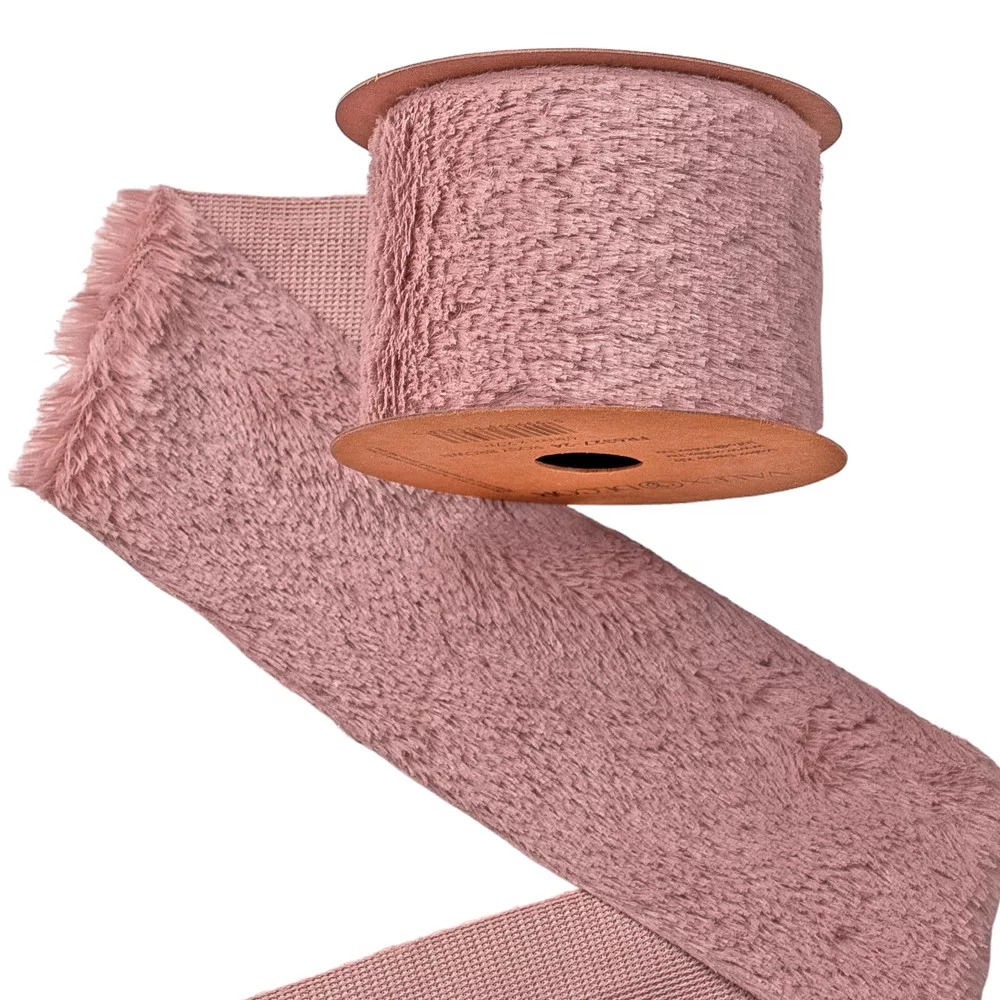 Szőrme szalag rózsabarna színben 63mm x 2,75m Szőrme szalag rózsabarna színben 63mm x 2,75m
