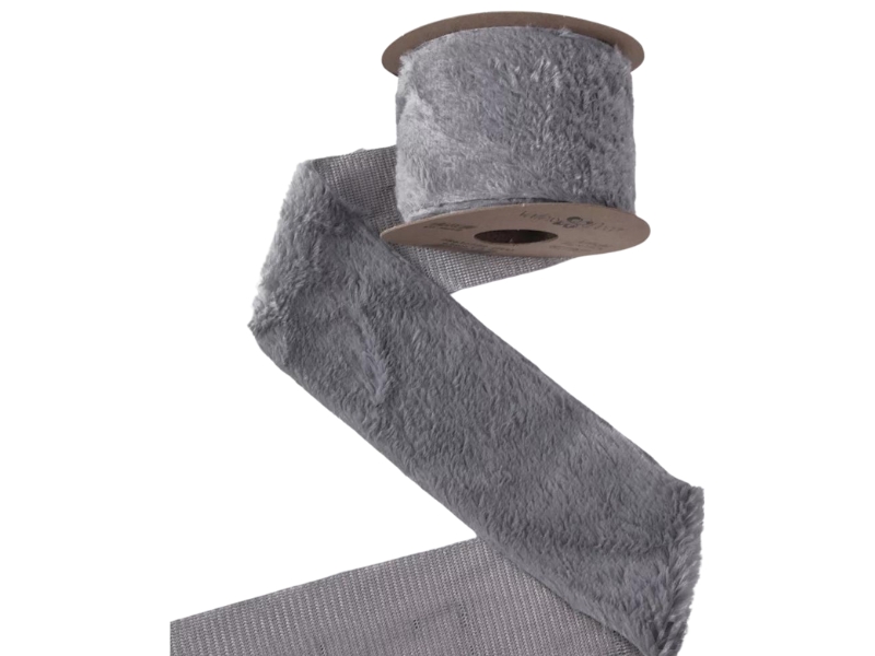 Szőrme szalag szürke színben 63mm x 2,75m Szőrme szalag szürke színben 63mm x 2,75m