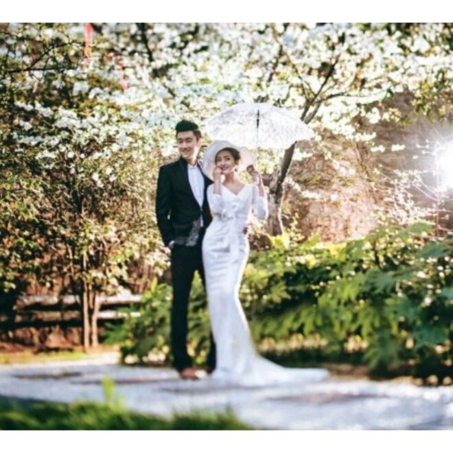 Esküvői csipkés napernyő