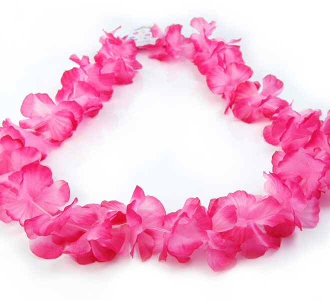 Hawaii virágfüzér rózsaszín színben 1m