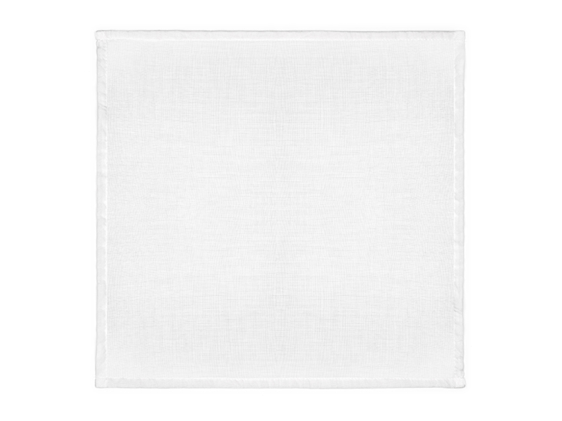 Megvásárolható fehér muszlin textil szalvéta 40 x 40 cm, 4db-os csomagban 