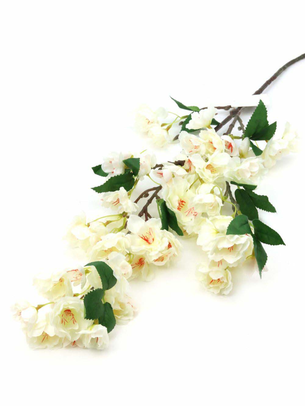 Virágos ág 4, tört fehér színben